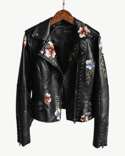 REBECCA - BRODERIA - Kurtka skórzana z PU