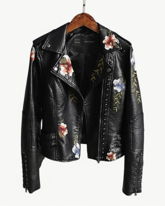 REBECCA - BRODERIA - Kurtka skórzana z PU