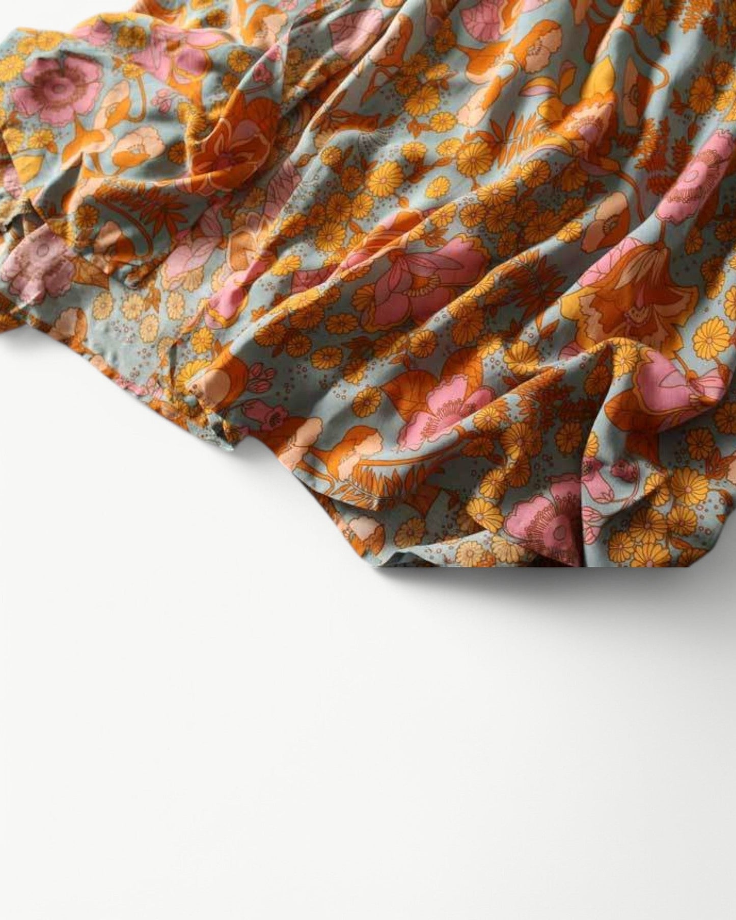 LUCILLE – Kwiatowa sukienka kopertowa z krótkim rękawem | Lekka i przewiewna maxi sukienka