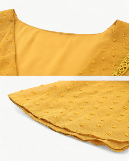 CAMILLE – Lekka letnia sukienka z koronkowymi detalami