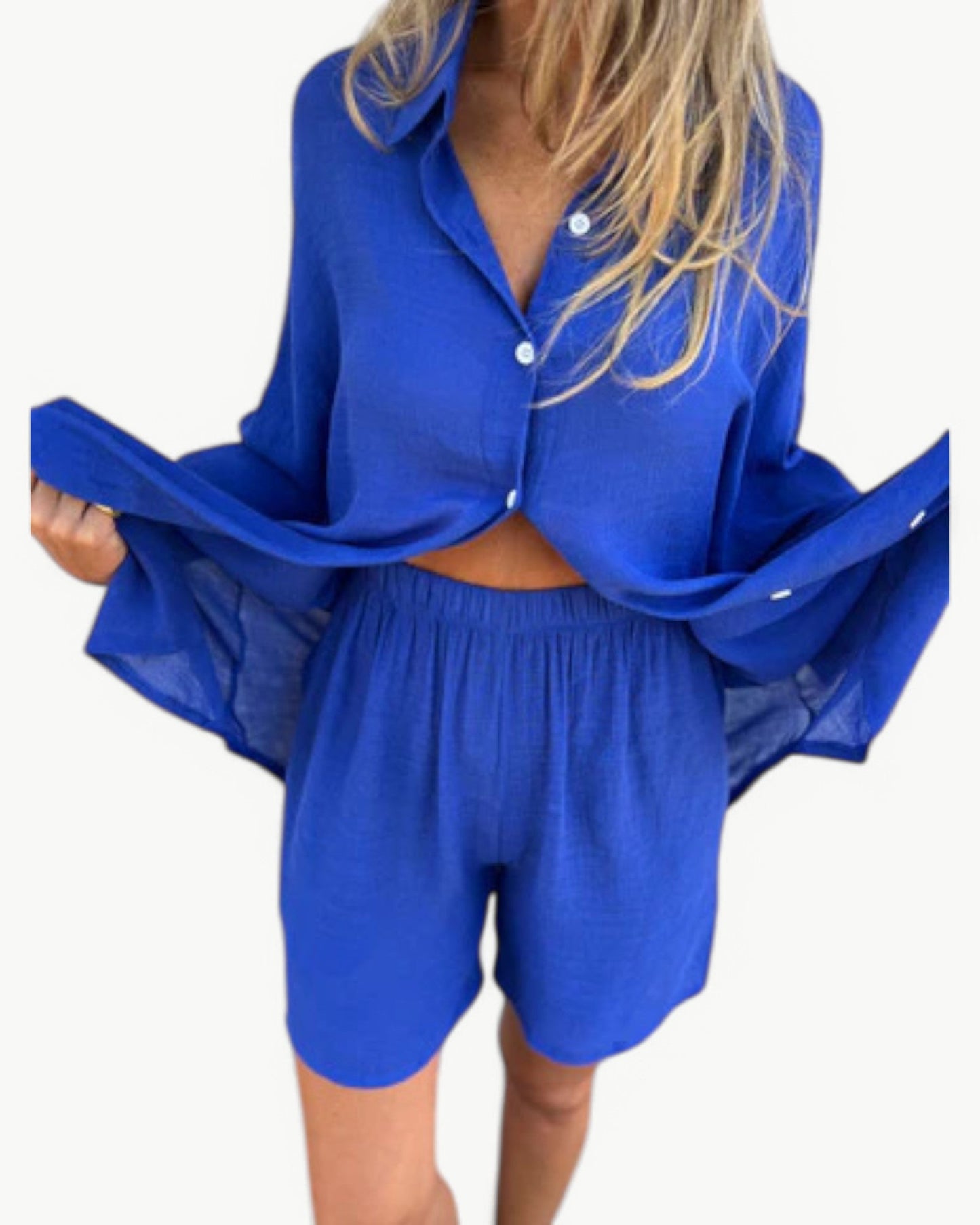 JADE – 2-elementowy zestaw z koszulą i szortami | Stylowy i swobodny wygląd