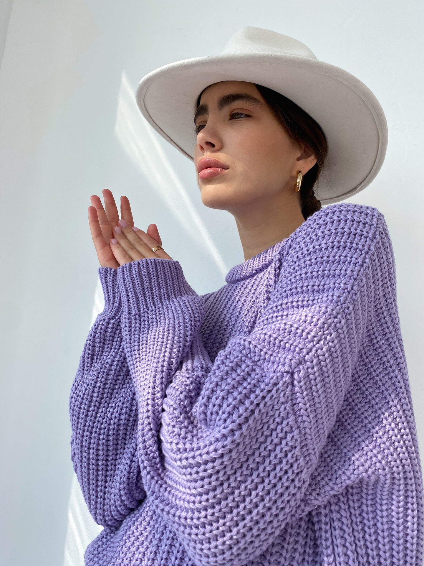 WILMA – Grubo dziergany oversize'owy sweter | Miękki i luźny w pastelowych kolorach