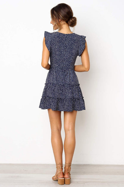 VALÉRIE – Krótka sukienka z dekoltem w kształcie litery V – Lekka i kobieca