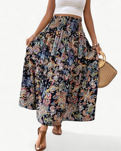 ARIANA – Spódnica w wzory z gumką w talii