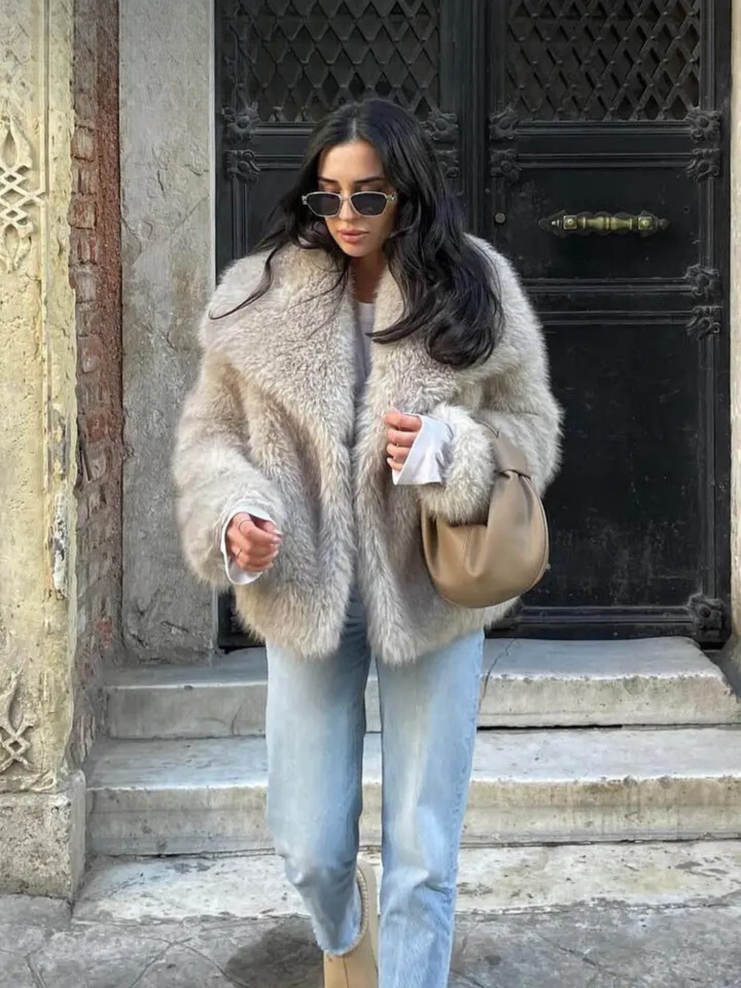 MARTHA - KURTKA FUTRZANA - SFAŁSZOWANE FUTRO