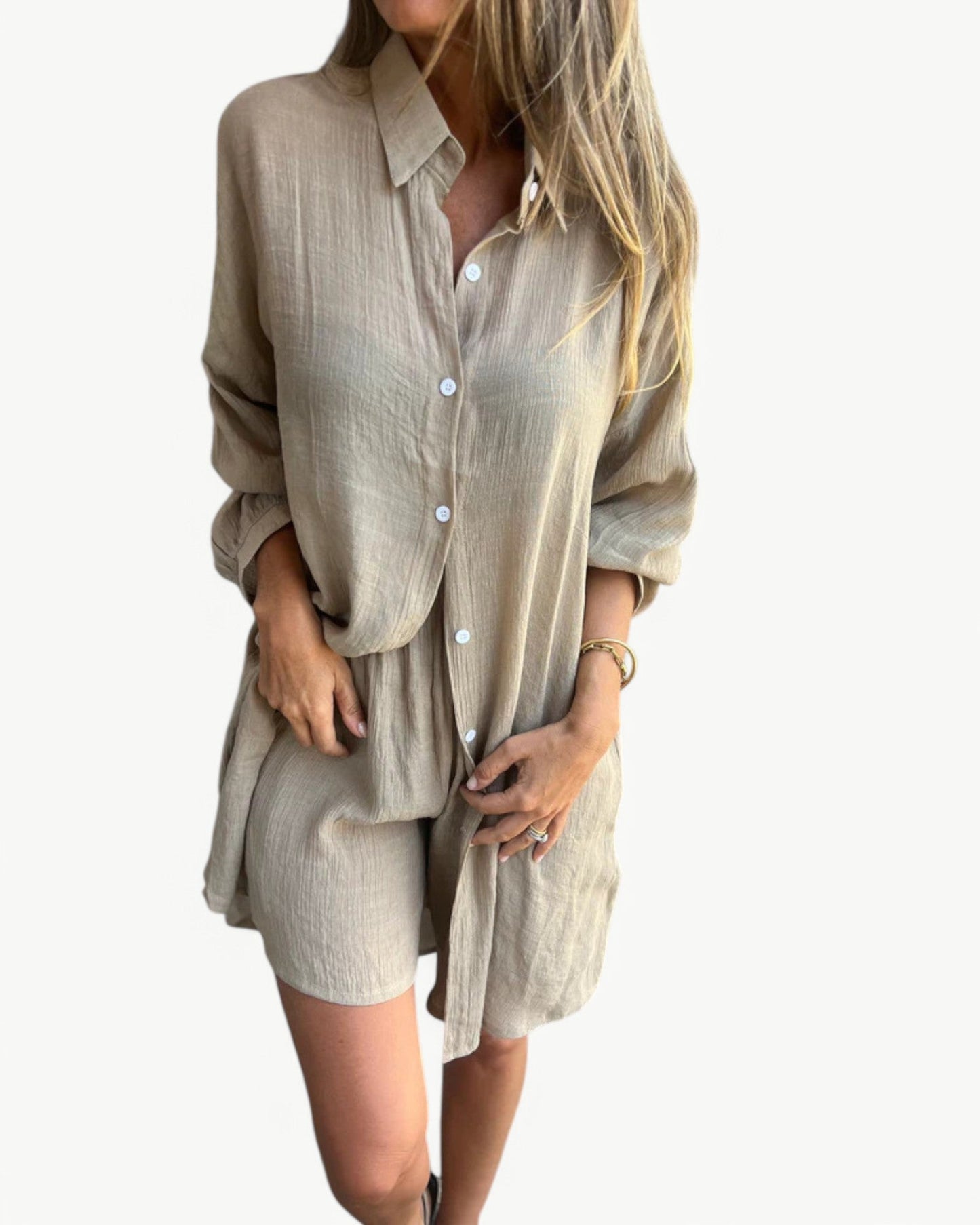 JADE – 2-elementowy zestaw z koszulą i szortami | Stylowy i swobodny wygląd