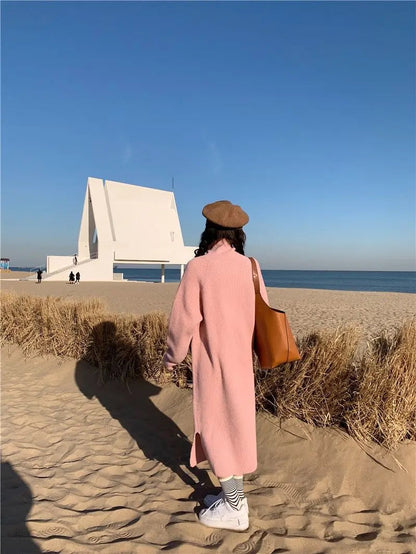 SELMA - WYSOKI KOŁNIERZ & DZIANINOWA SUKIENKA