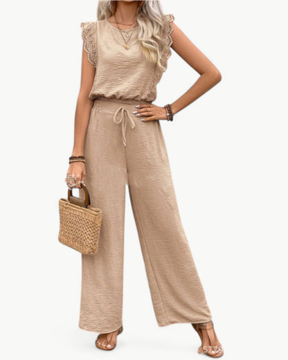 CÉLESTE – 2-częściowy zestaw z koronkowymi detalami – Lekki i letni