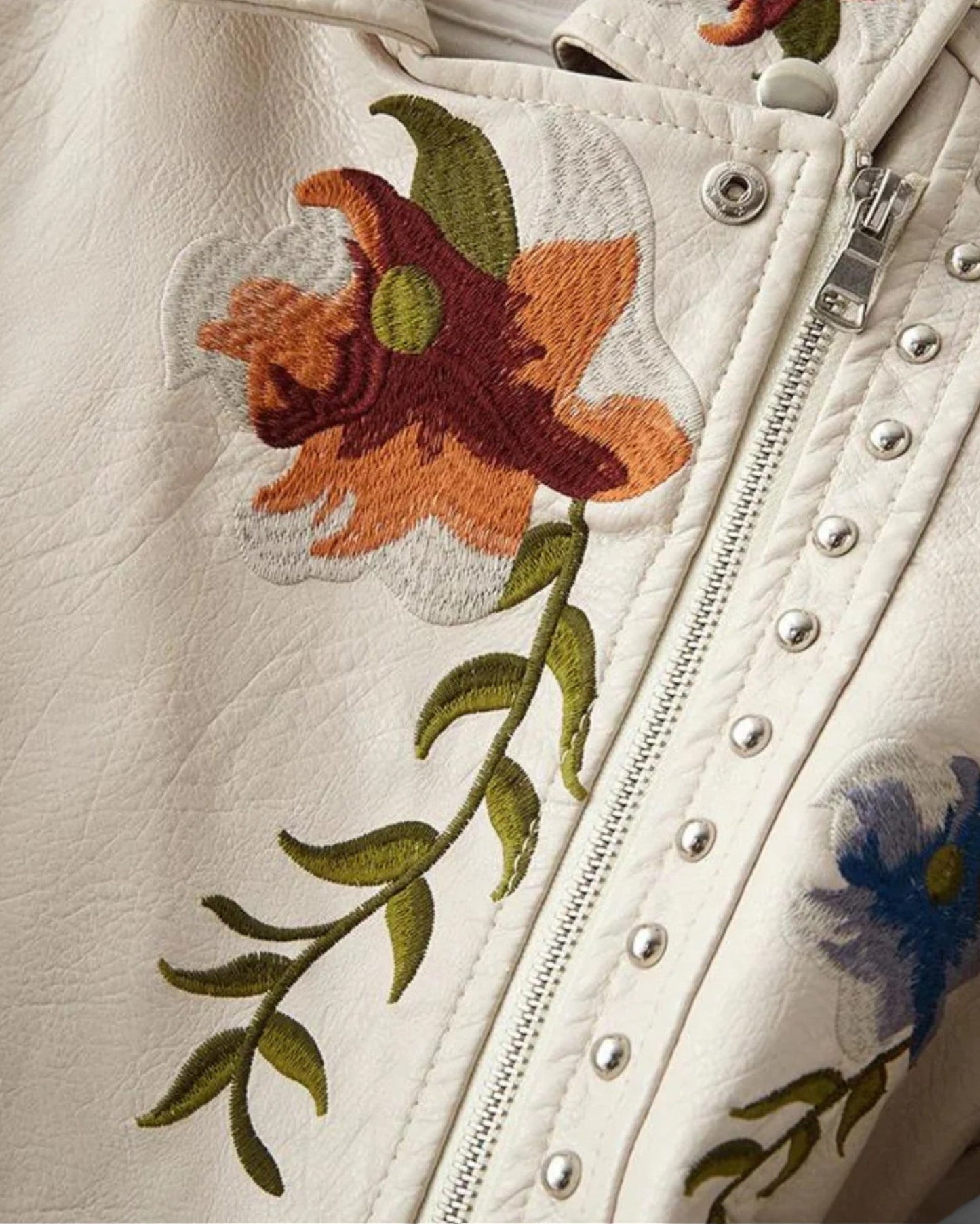 REBECCA - BRODERIA - Kurtka skórzana z PU