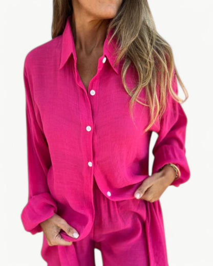 JADE – 2-elementowy zestaw z koszulą i szortami | Stylowy i swobodny wygląd