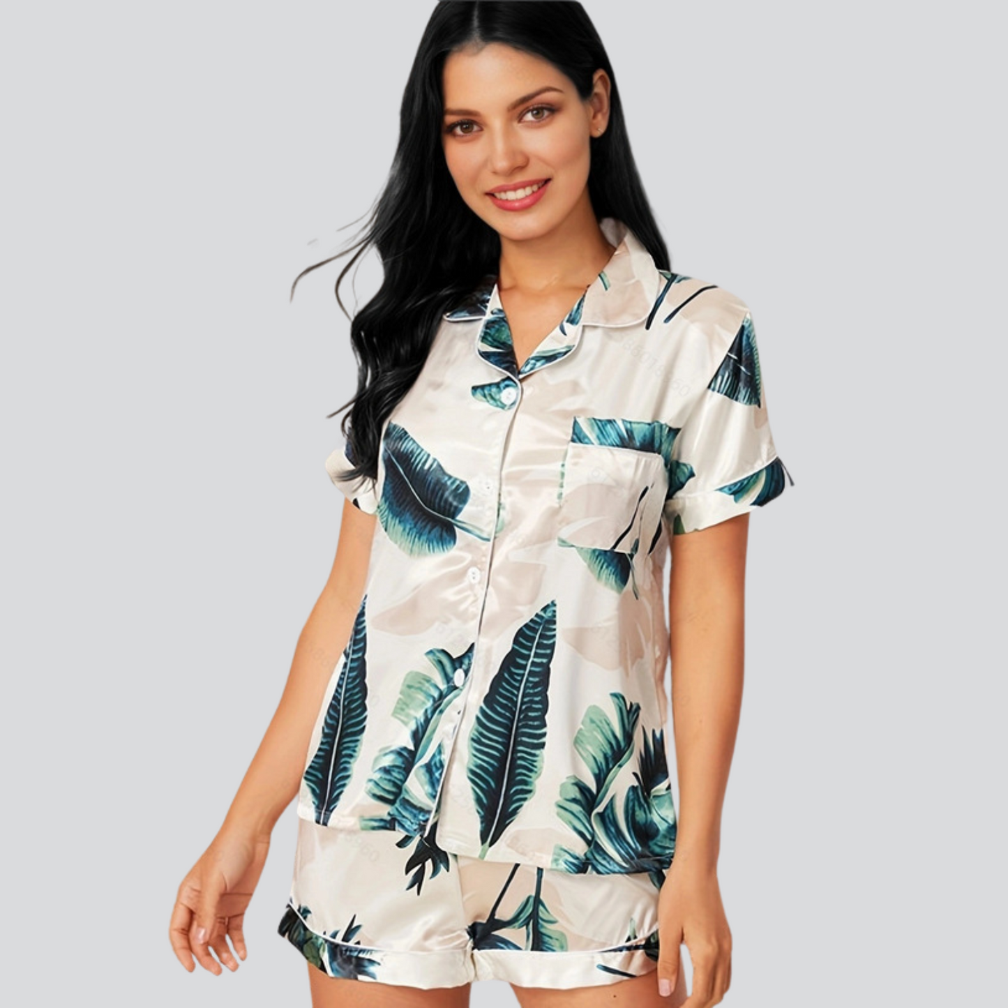 FILIPPA - SATYNOWY KOMPLET PIŻAMOWY