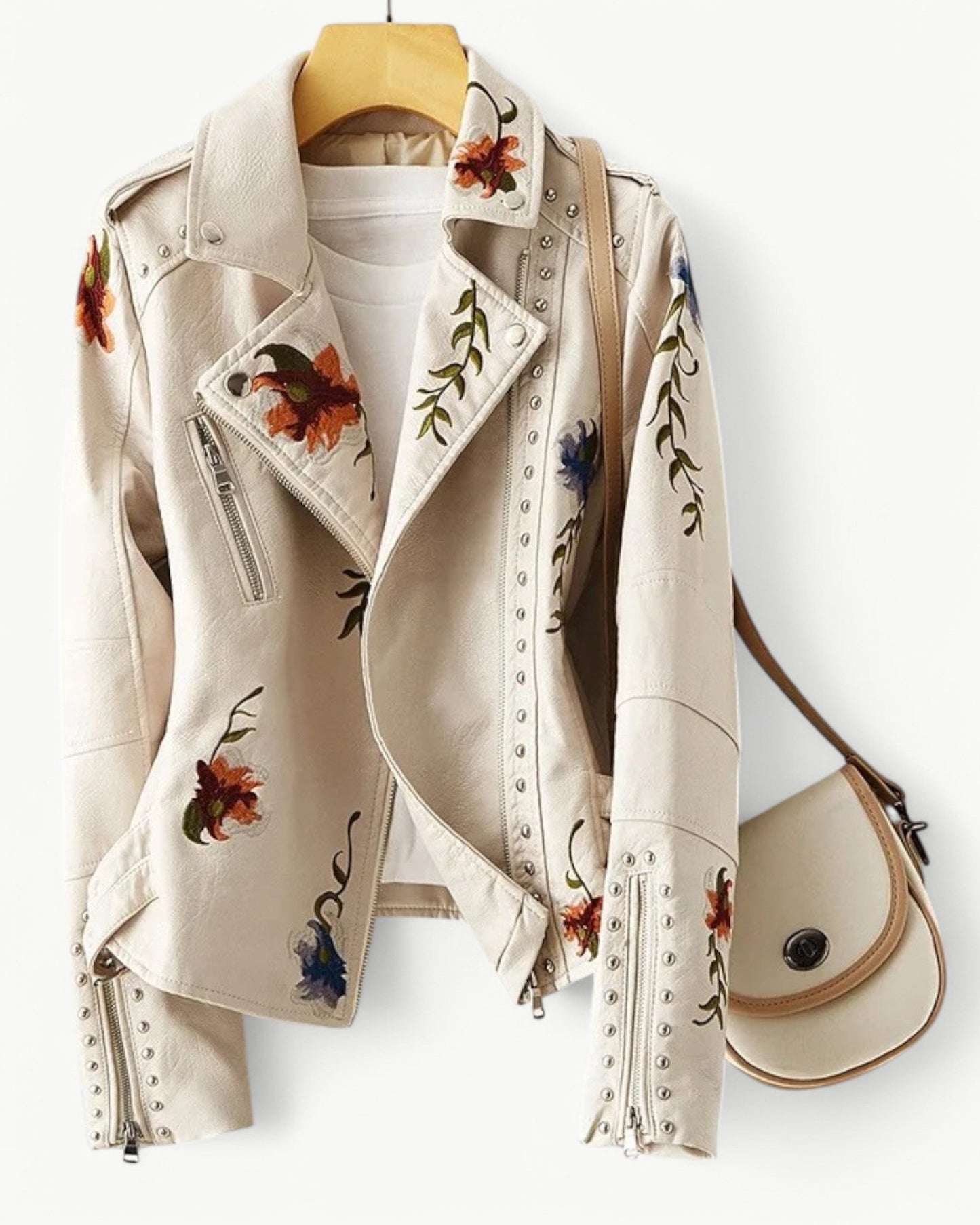 REBECCA - BRODERIA - Kurtka skórzana z PU