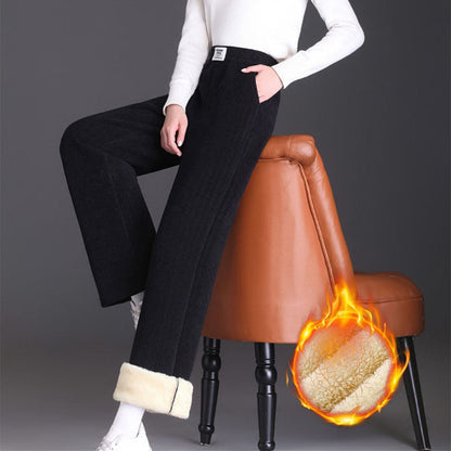 FREDRIKA - CIEPŁE I PODSZYTE SPODNIE