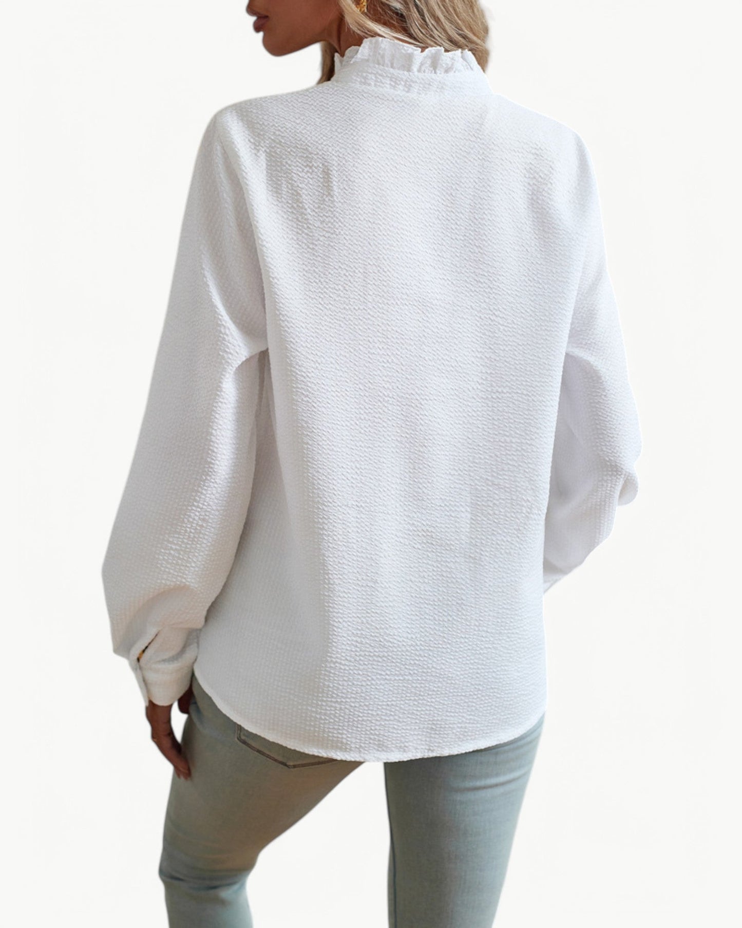 CLÉMENCE – Elegancka bluzka z falbaną | Kobiecy i ponadczasowy design