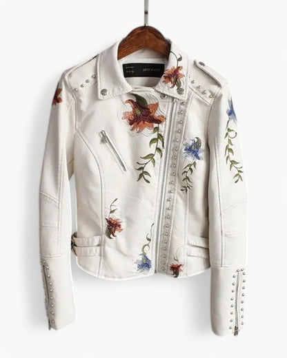 REBECCA - BRODERIA - Kurtka skórzana z PU