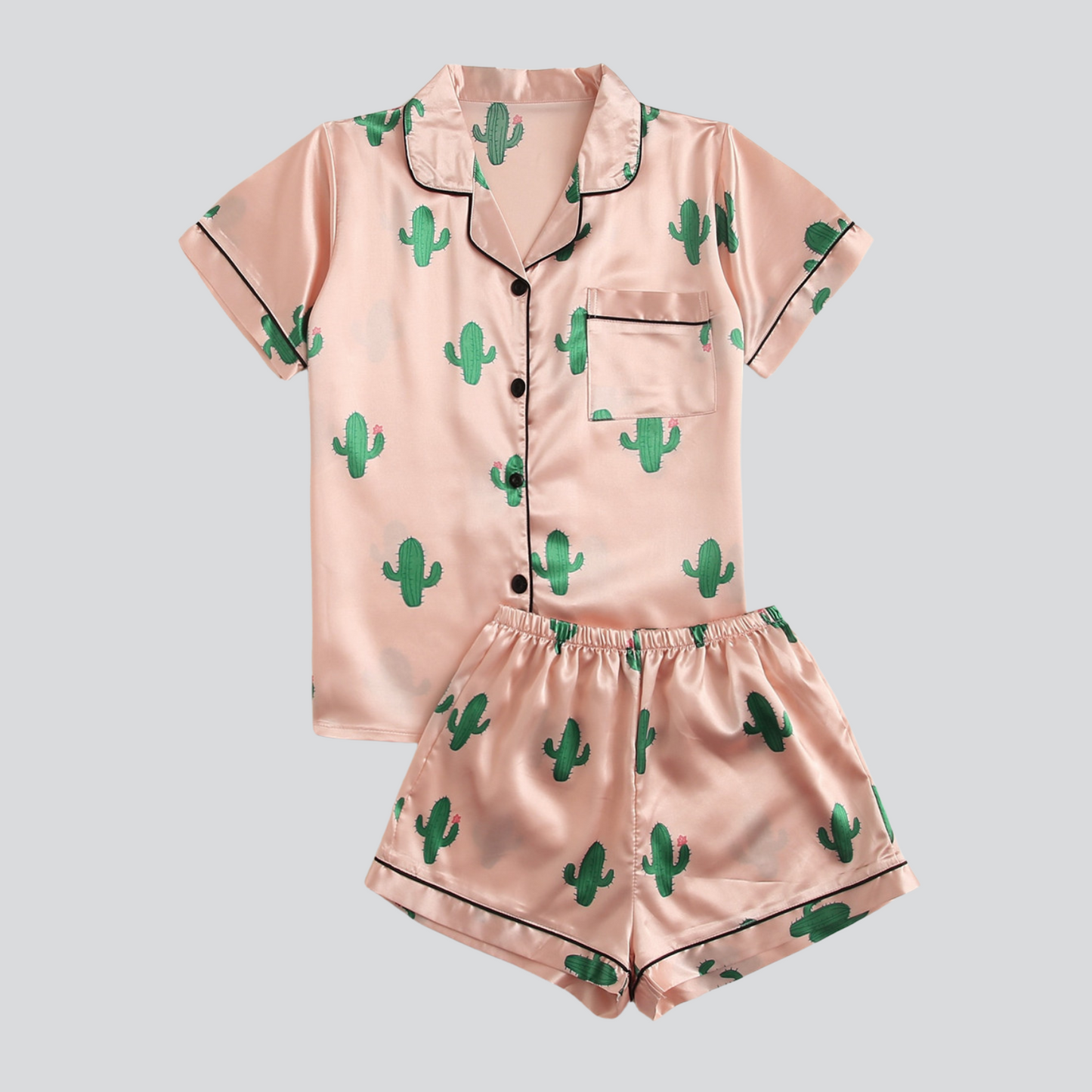 FILIPPA - SATYNOWY KOMPLET PIŻAMOWY