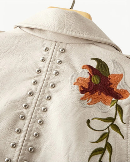 REBECCA - BRODERIA - Kurtka skórzana z PU