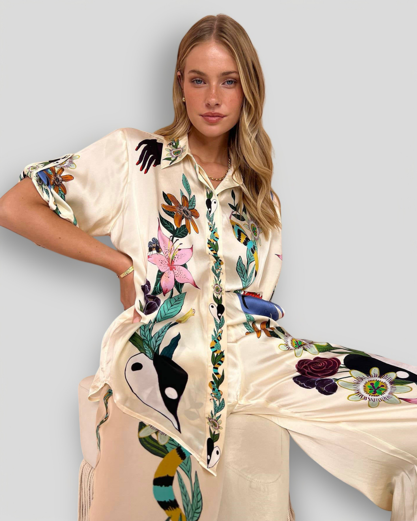 CLAIRE – Satynowy komplet (części sprzedawane osobno)