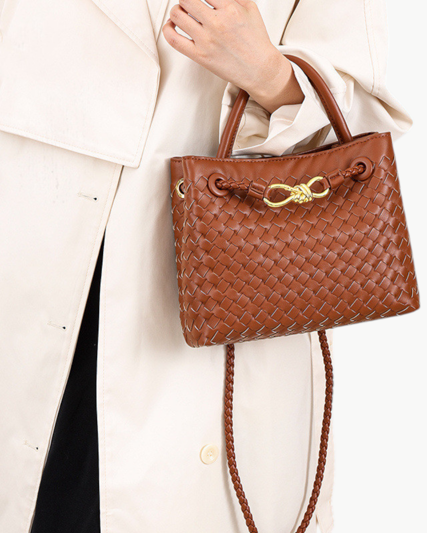 ESMÉE – Pleciona torebka z paskiem na ramię | Elegancki i ponadczasowy design