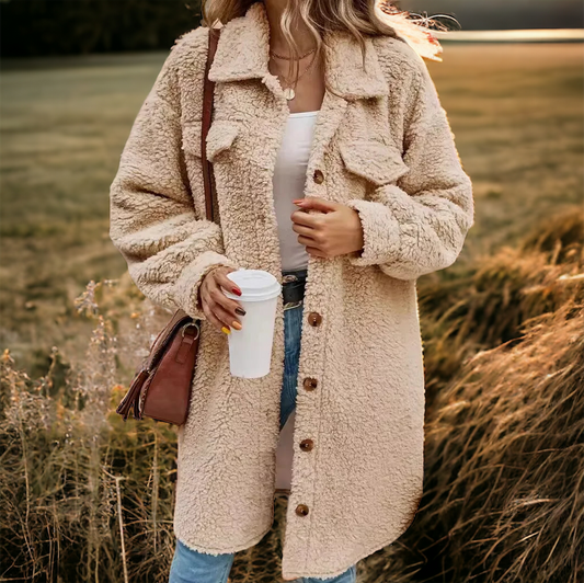 CLARA – Płaszcz typu teddy