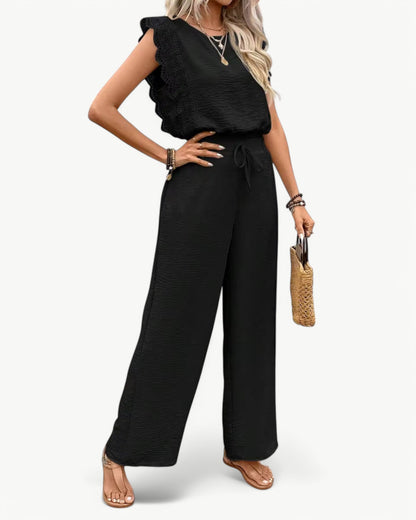 CÉLESTE – 2-częściowy zestaw z koronkowymi detalami – Lekki i letni