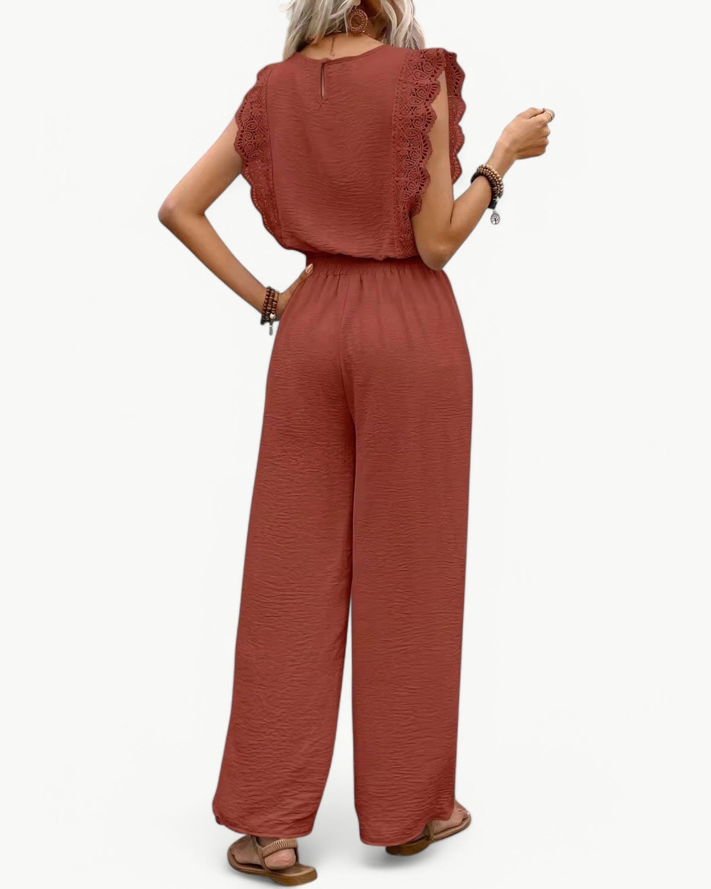 CÉLESTE – 2-częściowy zestaw z koronkowymi detalami – Lekki i letni