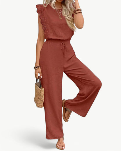 CÉLESTE – 2-częściowy zestaw z koronkowymi detalami – Lekki i letni