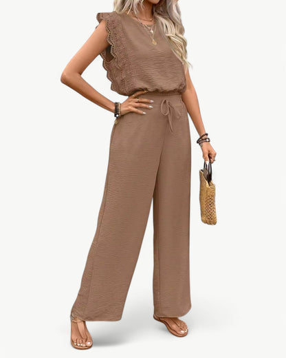 CÉLESTE – 2-częściowy zestaw z koronkowymi detalami – Lekki i letni