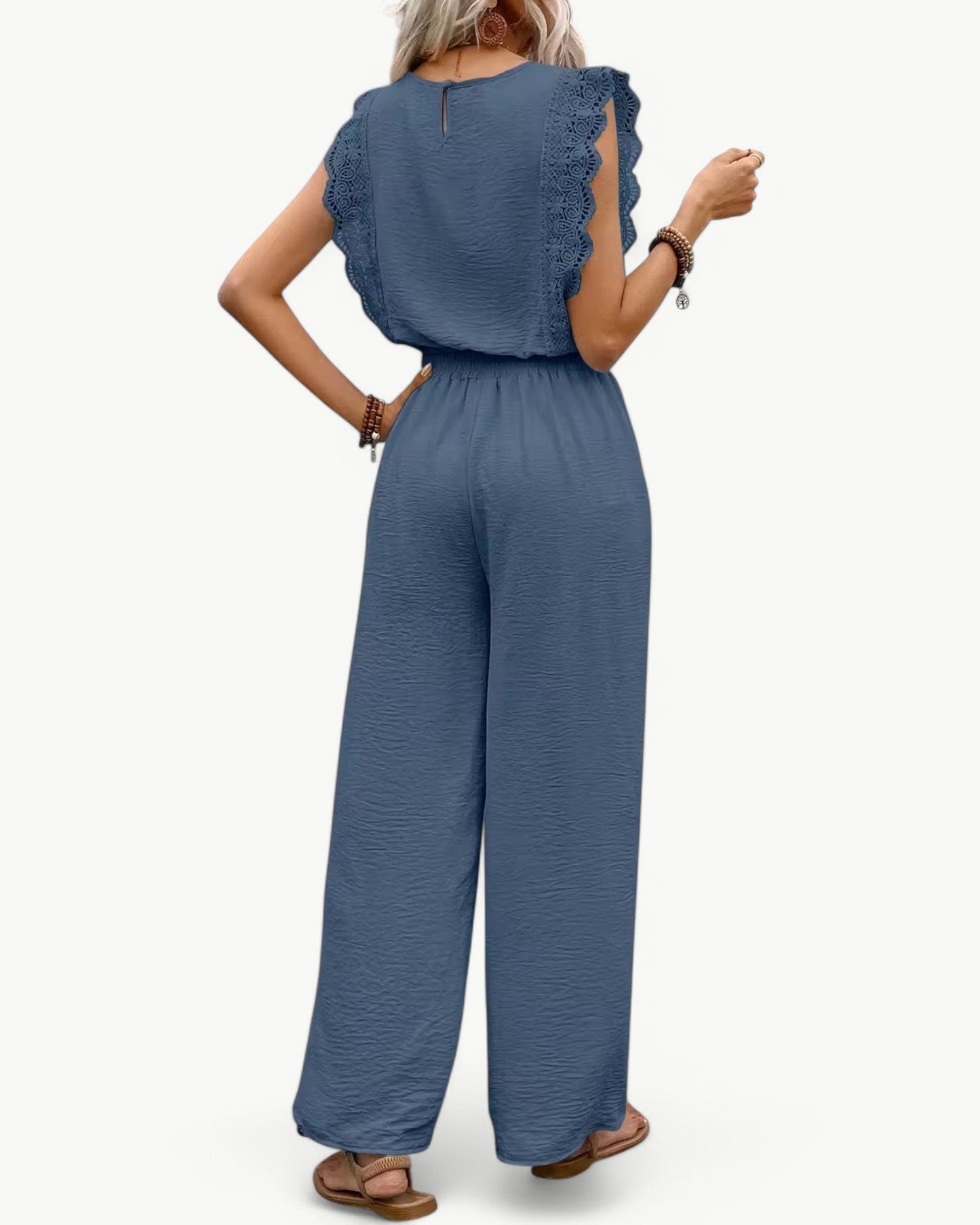 CÉLESTE – 2-częściowy zestaw z koronkowymi detalami – Lekki i letni