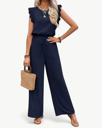 CÉLESTE – 2-częściowy zestaw z koronkowymi detalami – Lekki i letni