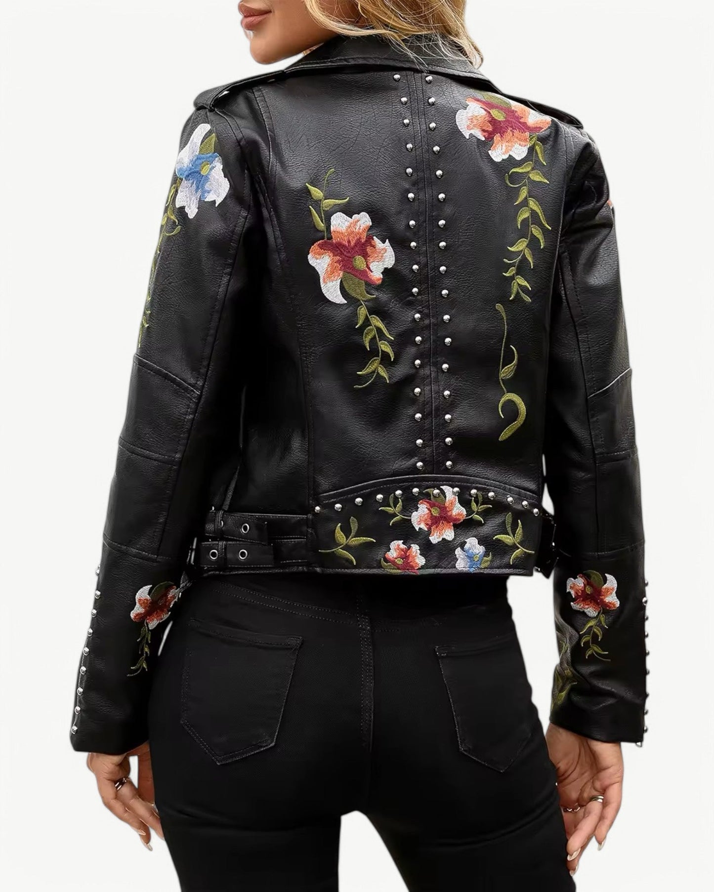REBECCA - BRODERIA - Kurtka skórzana z PU