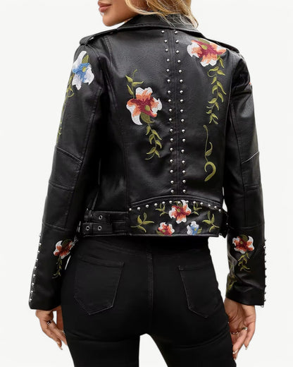 REBECCA - BRODERIA - Kurtka skórzana z PU