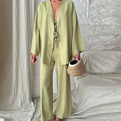 LOLA – 2-częściowy zestaw z tuniką i spodniami | Lekki i swobodny