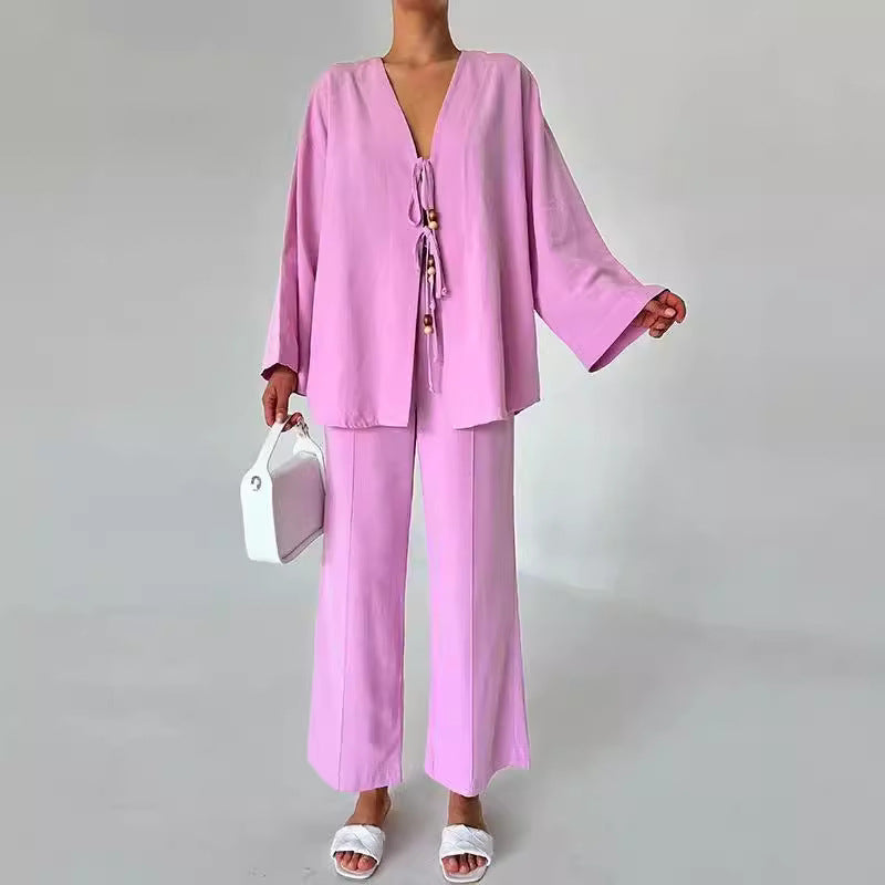 LOLA – 2-częściowy zestaw z tuniką i spodniami | Lekki i swobodny