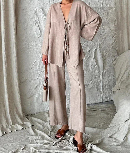 LOLA – 2-częściowy zestaw z tuniką i spodniami | Lekki i swobodny