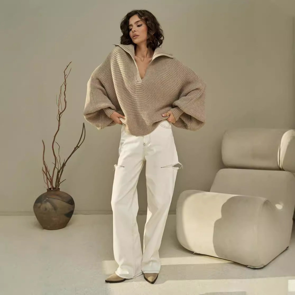 CASANDRA - DZIANINOWA I OBSZERNA - BLUZA