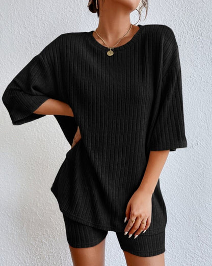 AMÉLIE – Dwuczęściowy zestaw z szortami | Styl i komfort na wiosnę i lato