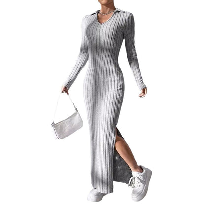 AMINA - DZIANINOWA I WĄSKA - SUKIENKA