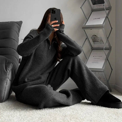 TOVE - DZIANINOWY ZAMEK NA PÓŁ - 2-CZĘŚCIOWY ZESTAW