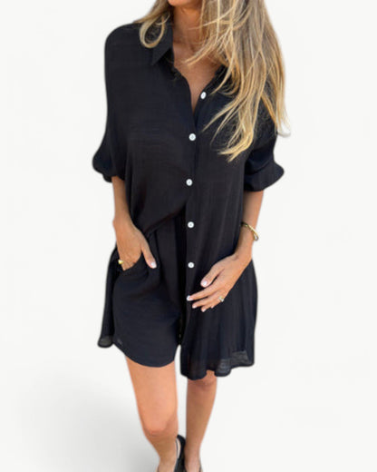 JADE – 2-elementowy zestaw z koszulą i szortami | Stylowy i swobodny wygląd