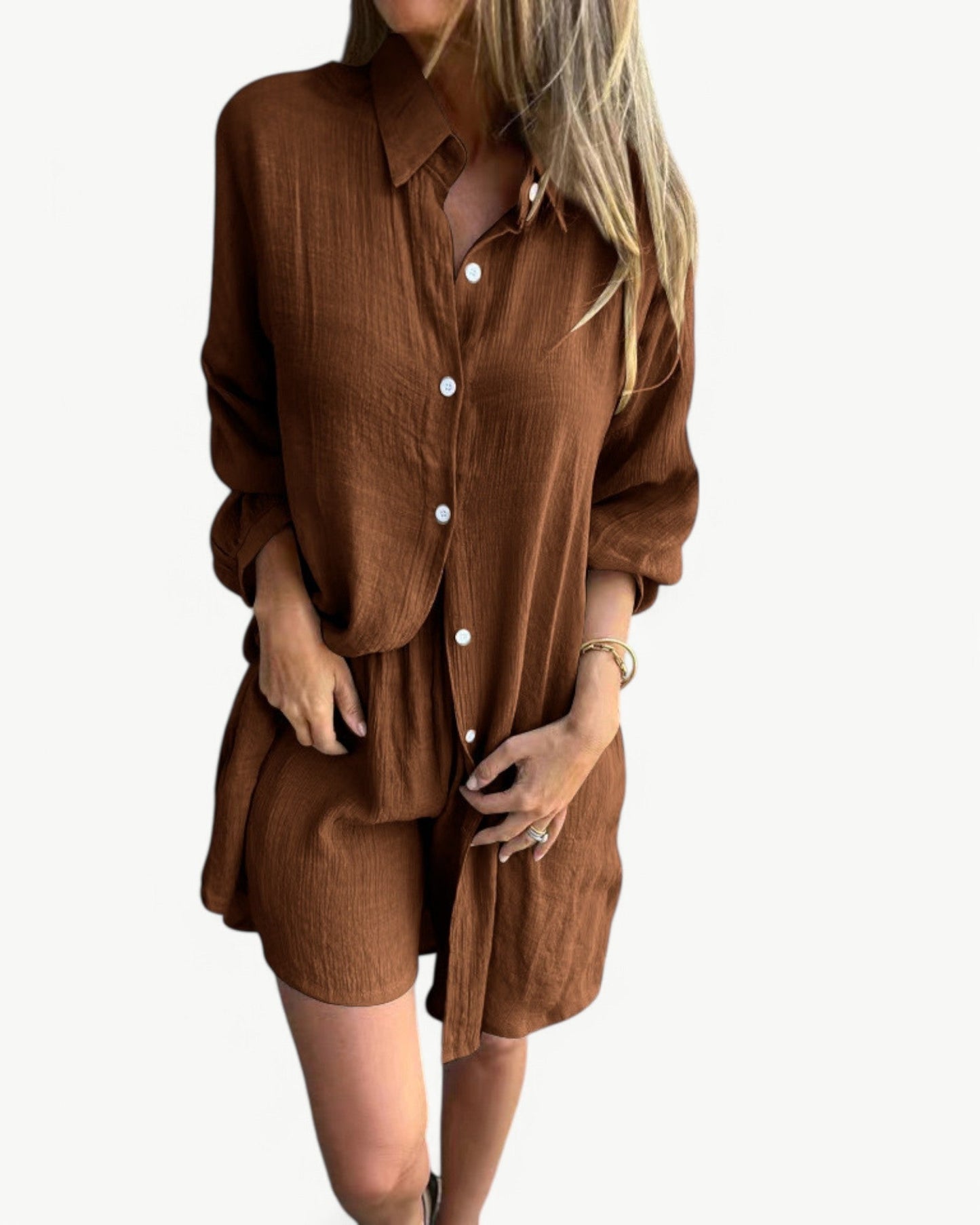 JADE – 2-elementowy zestaw z koszulą i szortami | Stylowy i swobodny wygląd