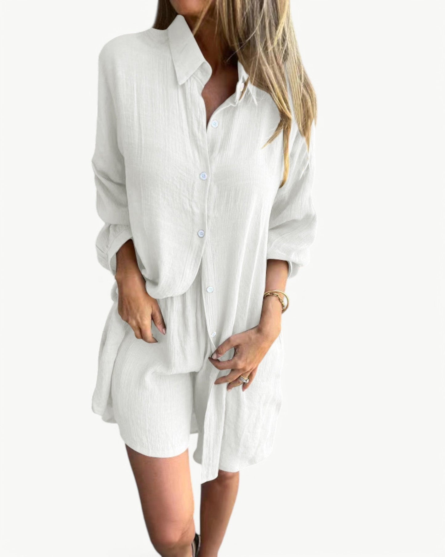 JADE – 2-elementowy zestaw z koszulą i szortami | Stylowy i swobodny wygląd