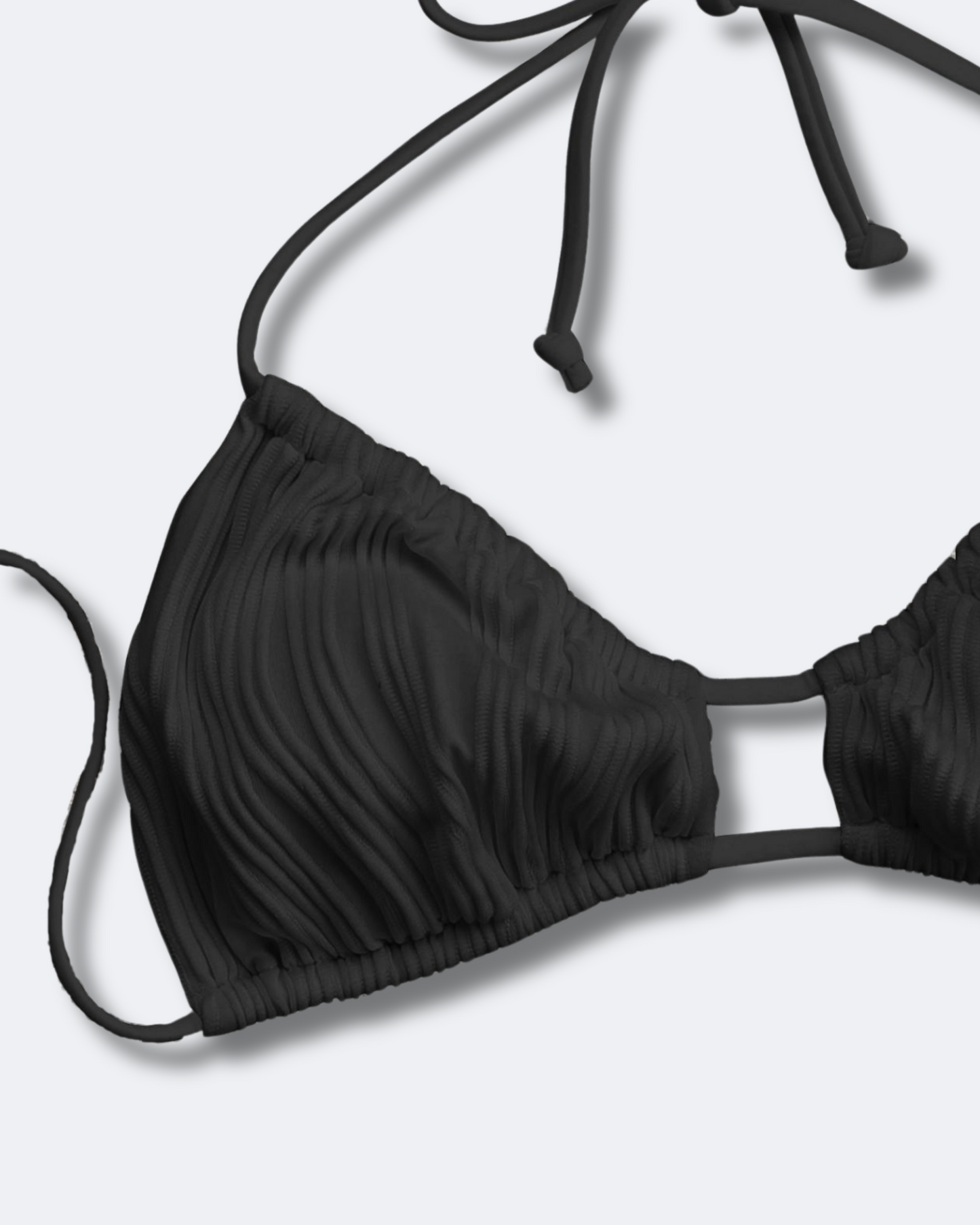 ISABELLA – Top bikini i majtki bikini | Stylowy zestaw bikini z falistą strukturą